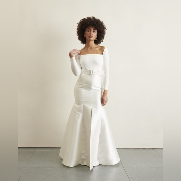 NWT Solace London The Mabel Belted Wedding Dress in US 6 - Picture 4 of 16